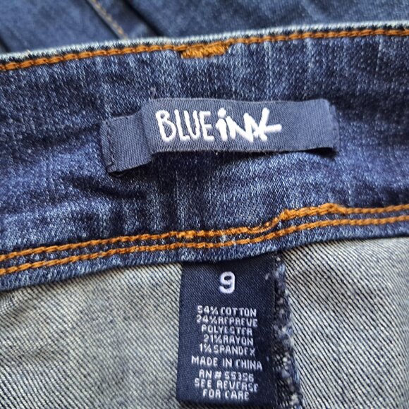 Blueink Juniors Skinny High Waist Jeans Size 9 Dark Blue Color - Picture 3 of 8